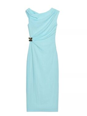 green leaf dress zara Zara green leaf dress